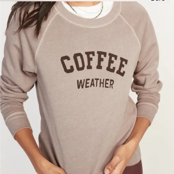 Coffee weather sweatshirt old navy Clearance